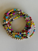 Bali Colorful Beaded Set of 7 Stretch Bracelets