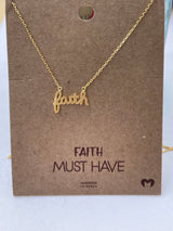 Faith Gold Necklace