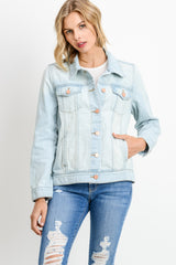 Light Denim Boyfriend Jean Jacket by JBD