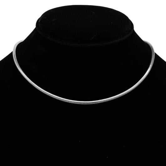Secret Box Rhodium Chain Stainless Steel Water Resistant Necklace