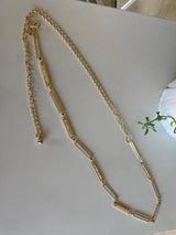 Rhinestones & Gold Chain Link Belt