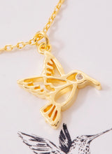 Hummingbird 18K Gold Dipped Necklace