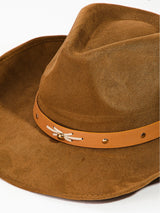 Angie Brown Cowgirl Hat w/Studded Band