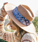 Blue Bandana Square Scarf by Lovestitch