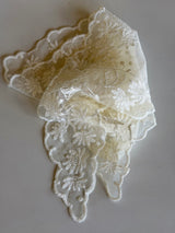 Cream Lace Hair Bandana Scarf