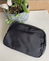 Black Pack Crossbody Bag/Fanny Pack Adjustable Sizing