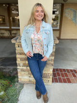 Dark Denim Boot Cut Jeans w/Stretch by Just USA