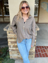 Uptown Girl Gold Rhinestone & Brown Frame Sunglasses