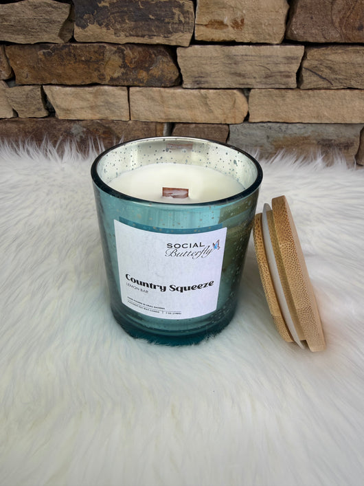 Country Squeeze Lemon Bar Coconut Soy Wax 7oz Candle