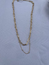 Gold Ball & Chain Layered Necklace
