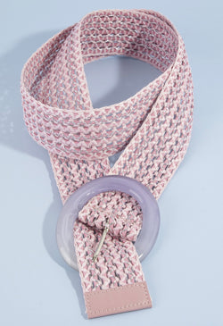 Pink Lavender Weaved Summer Belt