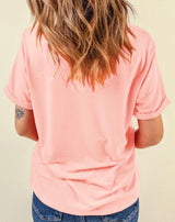 Howdy Honey Pink Horseshoe Heart Graphic Tee