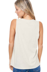 Birdie Golf Country Club Off-White Mineral Washed Graphic Tank