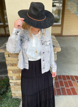 Austin Black Vegan Suede Flat Brim Hat w/Brown Rope Band