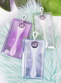 Roll With It Super Soothing Under Eye Roller w/Purple or Blue Case