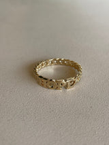 Hope Gold Chain Band Ring - Size 7