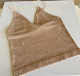 Gold Sparkle Crop OS Bralette w/Spaghetti Strap