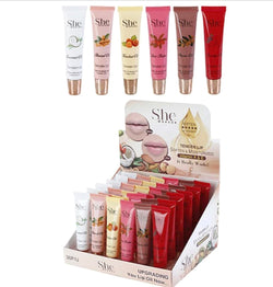 She Makeup Soften & Moisturized Lip Oil - Assorted Flavors