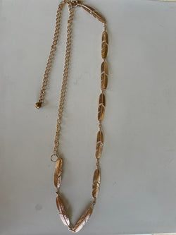 Feather Gold Chain Belt