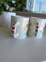 Mom Heart & Flowers Coffee Mug