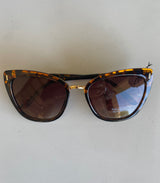 Retro Cateye Tortoise & Gold Sunglasses