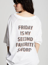 Party Animal OS Burnout Vintage White Graphic Tee