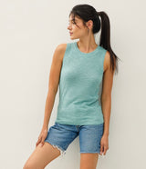 Sea Breeze Round Neck Knit Tank Top