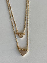 Gold Layered Heart Necklace