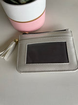 Silver Small Card & Coin Wallet