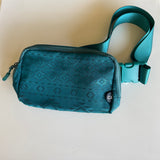 Aztec Print Teal Everywhere CC Brand Belt Bag Adjustable