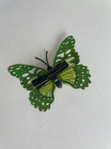 Green Butterfly Set of 2 Hair Clips