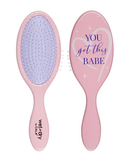 Pink You Got This Babe Wet N Dry Detangling Hair Brush