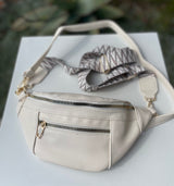 Ivory Fanny Pack/Crossbody Bag w/Strap & Guitar Strap