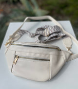 Ivory Fanny Pack/Crossbody Bag w/Strap & Guitar Strap
