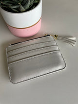 Silver Small Card & Coin Wallet