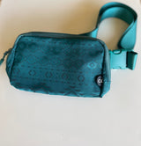Aztec Print Teal Everywhere CC Brand Belt Bag Adjustable