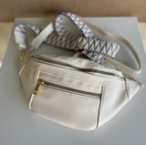 Ivory Fanny Pack/Crossbody Bag w/Strap & Guitar Strap