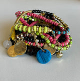 Splash of Color Set of 10 Stretch Beaded Bracelets