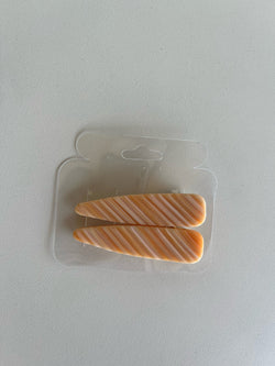 Orange Ombré Set of 2 Hair Clips