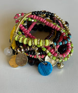 Splash of Color Set of 10 Stretch Beaded Bracelets