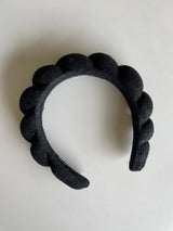 Black Spa Cloud Terry Cloth Headband