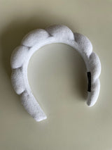 White Spa Cloud Terry Cloth Headband