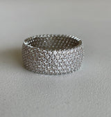 Silver Signature Mesh Ring -Size 10