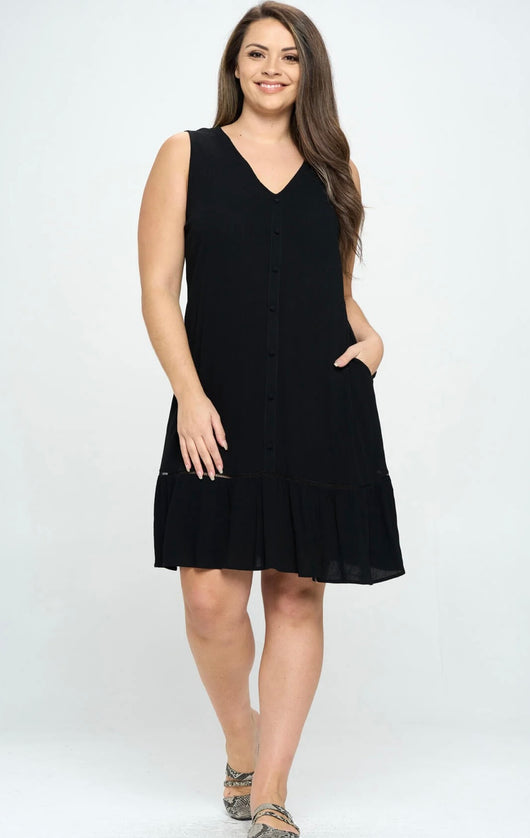 Black plus size sundress 2025