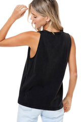 Black Free Bird America Eagle Graphic Tank