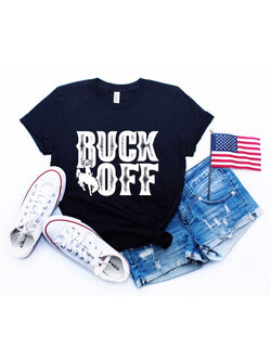 Buck Off Black Graphic Tee