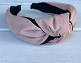 Pink & Black Twisted Knot Headband