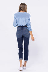 Judy Blue High Rise Distressed Medium Wash Boyfriend Jeans