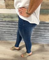 Blue Wash Skinny Stretch Jeans by Hammer
