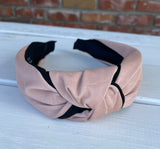 Pink & Black Twisted Knot Headband